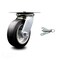 Service Caster 6 Inch Heavy Duty Rubber on Aluminum Caster with Roller Bearing and Swivel Lock SCC-35S620-RAR-BSL - alternate 4